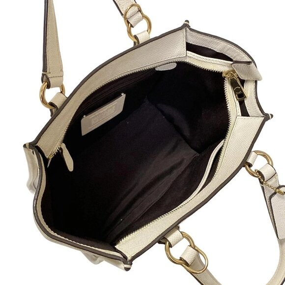 Auth COACH - F11925 Cream Leather Handbag - Picture 7 of 9